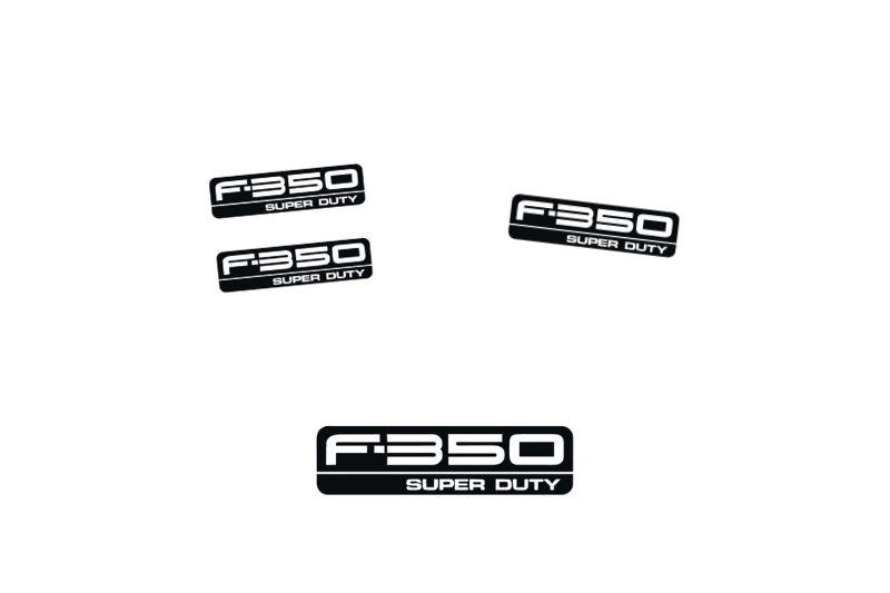 Ford F350 Emblem & Badges set with F350 Super Duty logo