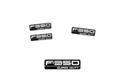 Ford F350 Emblem & Badges set with F350 Super Duty logo Ford emblems decoinfabric