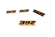 Jeep Emblem & Badges set with 392 Fire logo Jeep emblems decoinfabric