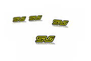 Emblem & Badges set with SLO logo Subaru emblems decoinfabric