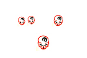 Chrysler Emblem & Badges set with Mopar Skull logo (Type 4) Chrysler emblems decoinfabric