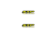 Dodge Emblem & Badge Set - Grille and Tailgate STP logo Dodge emblems decoinfabric YELLOW
