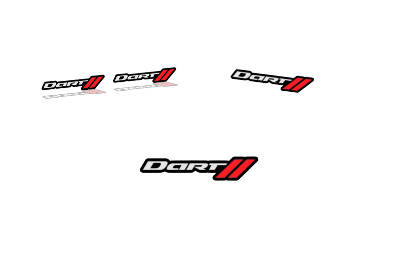 Dodge Emblem & Badges set with Dart + Dodge logo Dodge emblems decoinfabric