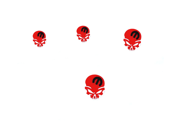 Jeep Emblem & Badges set with Mopar Skull logo (Type 6) Jeep emblems decoinfabric