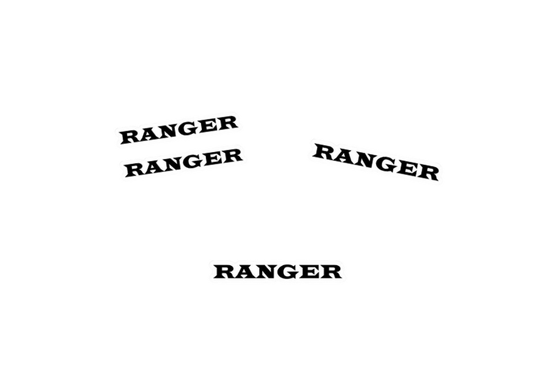 Ford Ranger Emblem & Badges set with Ranger logo (Type 4)