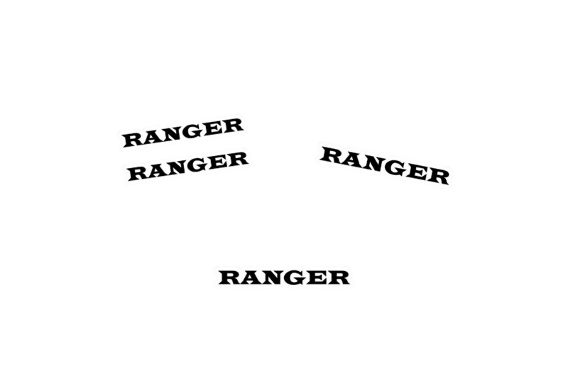 Ford Ranger Emblem & Badges set with Ranger logo (Type... – decoinfabric
