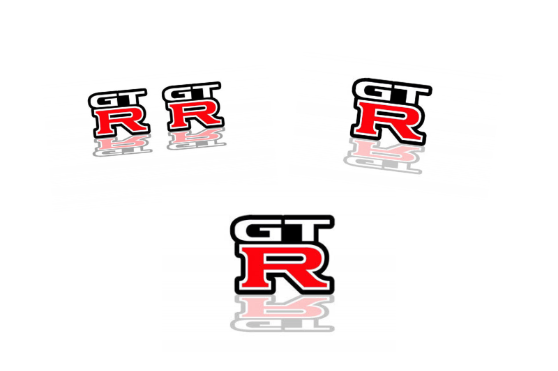 Nissan Emblem & Badges set with GT-R logo Nissan emblems decoinfabric