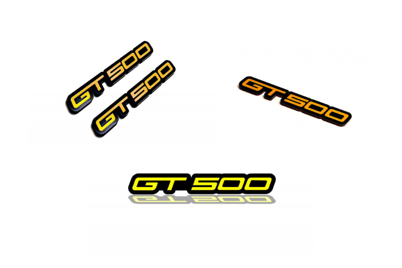 Ford Mustang Emblem & Badges set with GT500 logo Ford emblems decoinfabric