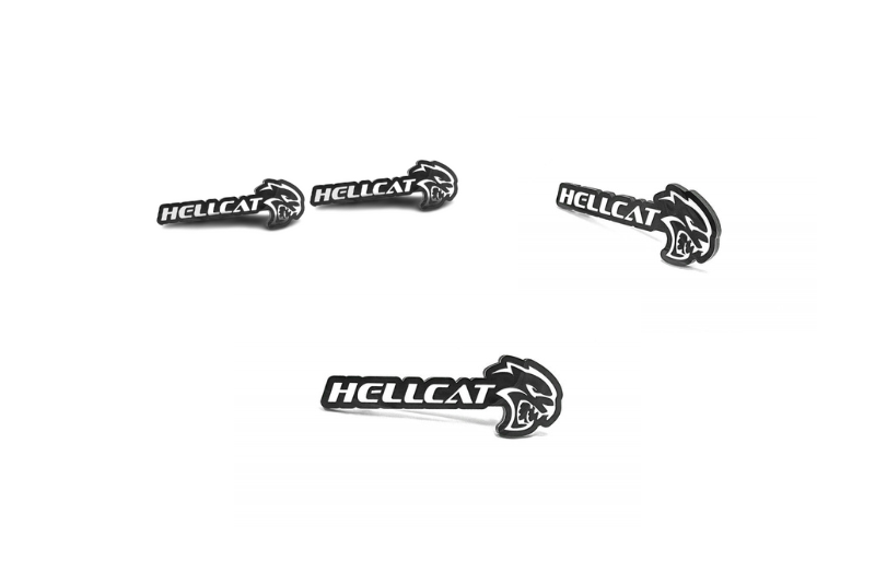 Dodge Emblem & Badges set with Hellcat logo (Type 2)