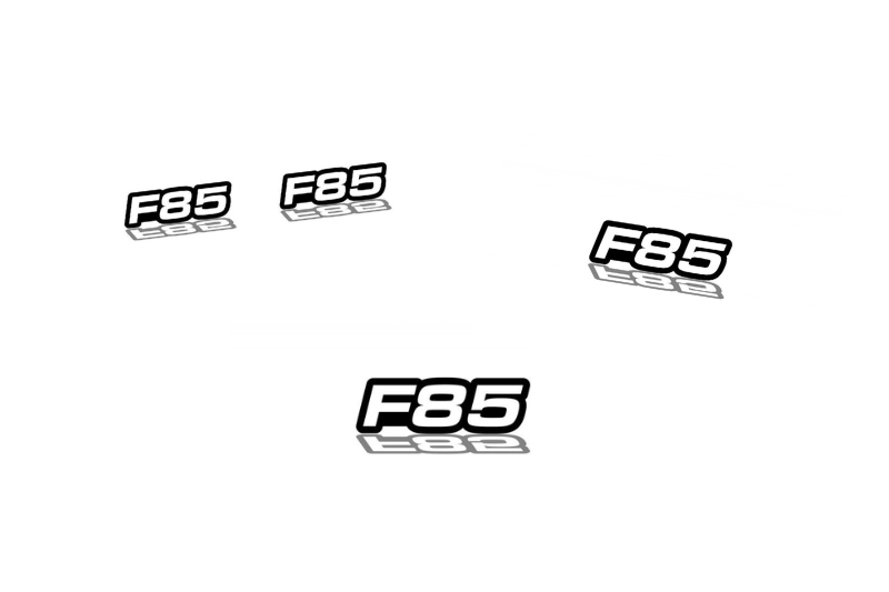 BMW Emblem & Badges set with F85 logo BMW emblems decoinfabric