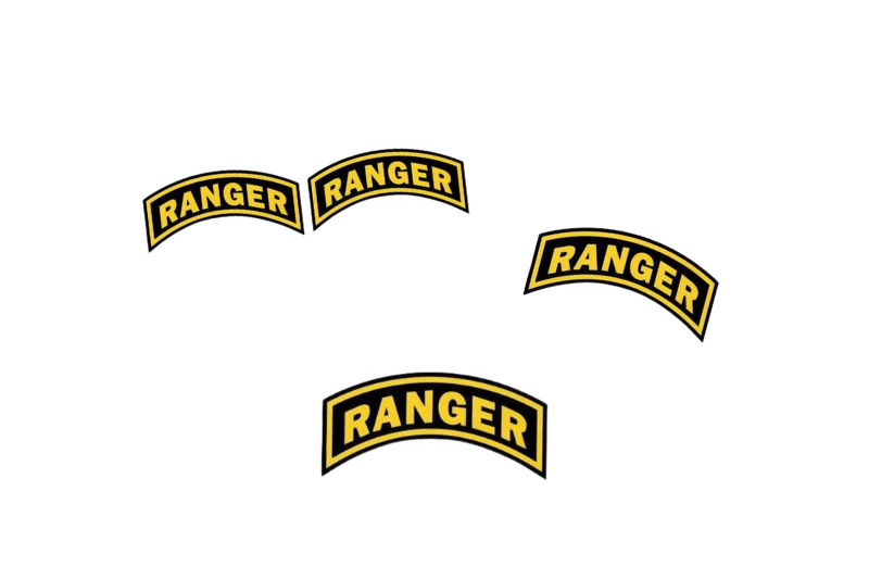 Ford Ranger Emblem & Badges set with Ranger logo (Type 2)