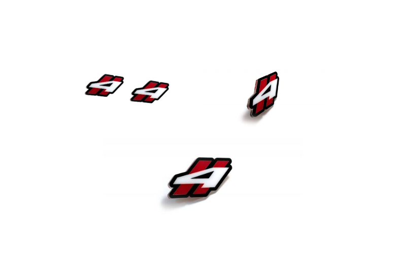 Dodge Emblem & Badges set with 4WD logo Dodge emblems decoinfabric