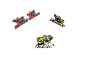 Dodge Emblem & Badges set with 1320 Scat Pack logo Dodge emblems decoinfabric