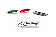 Mazda Emblem & Badges set with MPS logo Mazda emblems decoinfabric