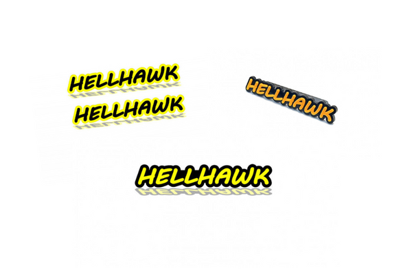 Jeep Emblem & Badges set with Hellhawk logo