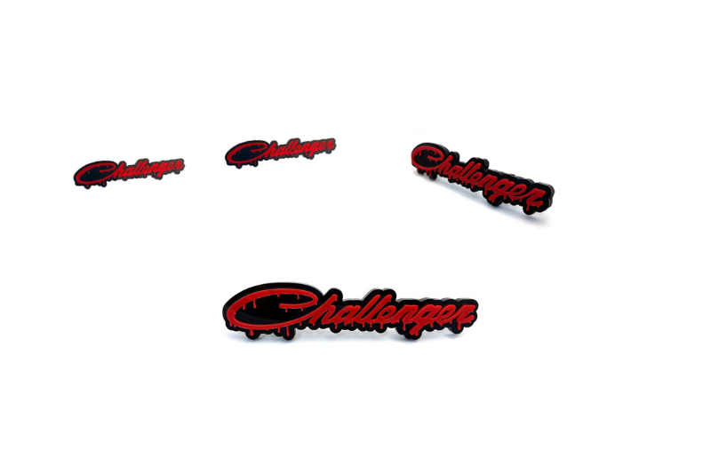 Dodge Emblem & Badges set with Dodge Challenger Blood logo Dodge emblems decoinfabric