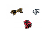 Dodge Emblem & Badges set with Hellcat logo (Type 3) Dodge emblems decoinfabric