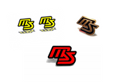 Mazda Emblem & Badges set with Mazdaspeed logo (Type 2) Mazda emblems decoinfabric