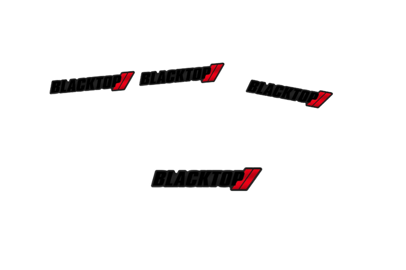 Dodge Emblem & Badges set with Blacktop logo Dodge emblems decoinfabric