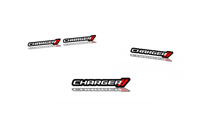 Dodge Emblem & Badges set with Dodge Charger logo (Type 2)