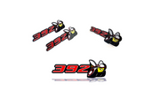 Dodge Emblem & Badges set with 392 Scat Pack logo Dodge emblems decoinfabric