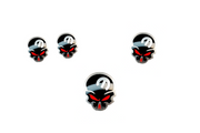 Dodge Stainless Steel Emblem & Badges set with Mopar Skull logo (Type 3) Dodge emblems decoinfabric