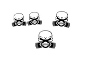 Nissan Emblem & Badges set with Nissan Gas Mask logo Nissan emblems decoinfabric