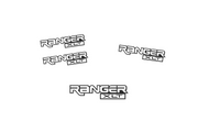 Ford Ranger Emblem & Badges set with Ranger XTL logo (Type 2) Ford emblems decoinfabric
