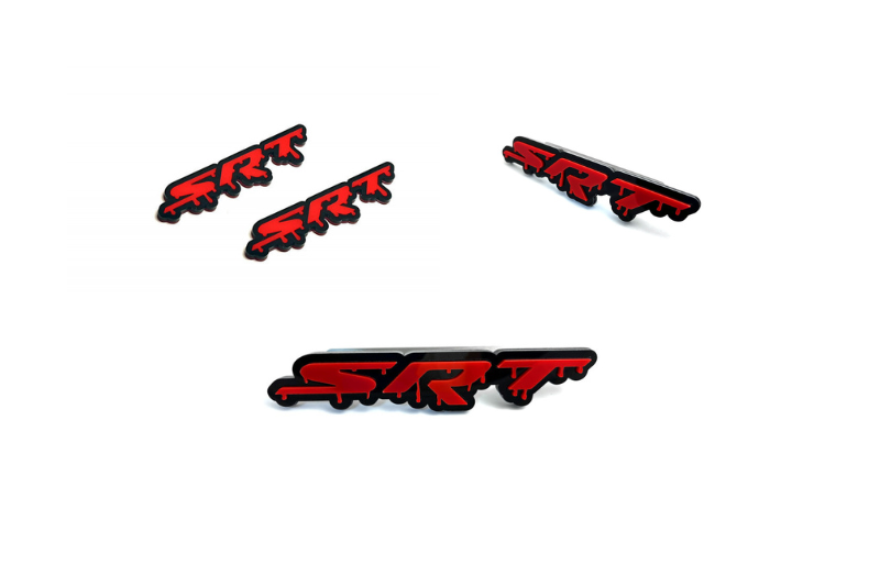 Dodge Emblem & Badges set with SRT Blood logo Dodge emblems decoinfabric