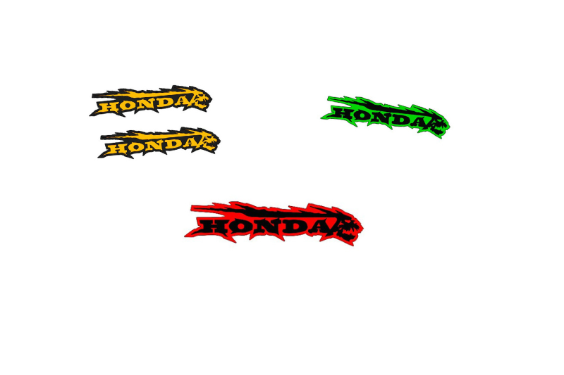 Honda Emblem & Badges set with Honda logo Honda emblems decoinfabric