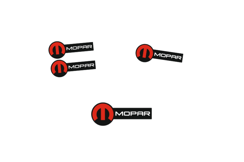 Dodge Emblem & Badges set with Mopar logo (Type 10) Dodge emblems decoinfabric