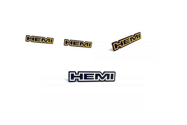 Dodge Emblem & Badges set with Hemi logo (Type 3)