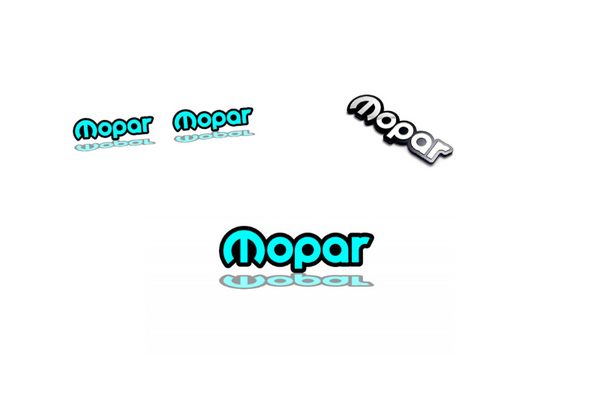 Jeep Emblem & Badges set with Mopar logo (Type 7)