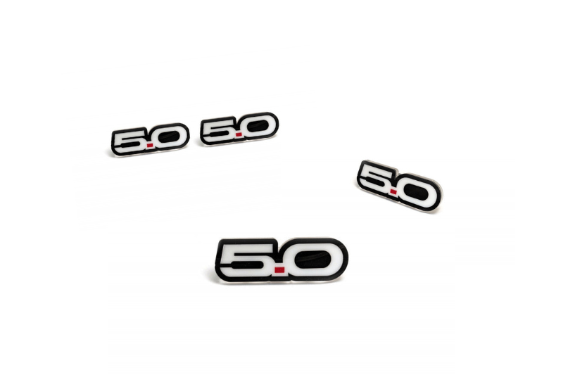 Ford Emblem & Badges set with 5.0 logo