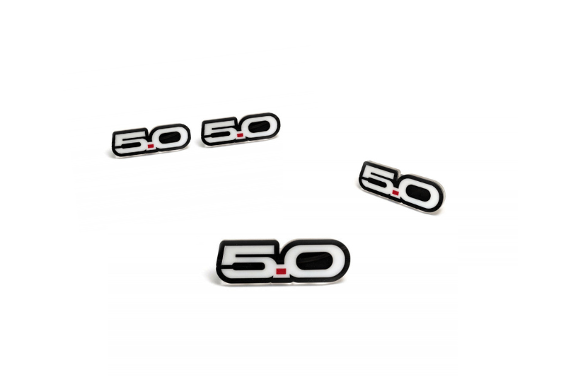 Ford Emblem & Badges set with 5.0 logo Ford emblems decoinfabric