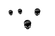 Chevrolet Emblem & Badges set with Shevy S10 Skull logo Chevrolet emblems decoinfabric
