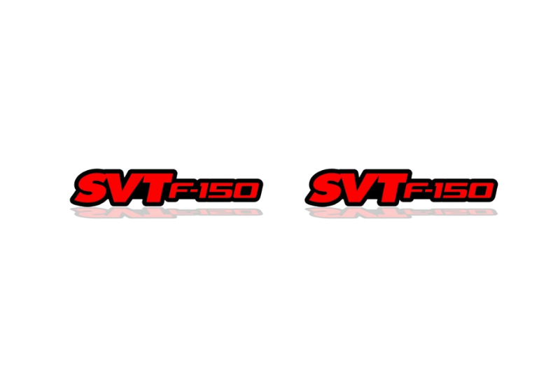 Ford F150 emblem for fenders with SVT F150 logo Ford emblems decoinfabric BLACK RED