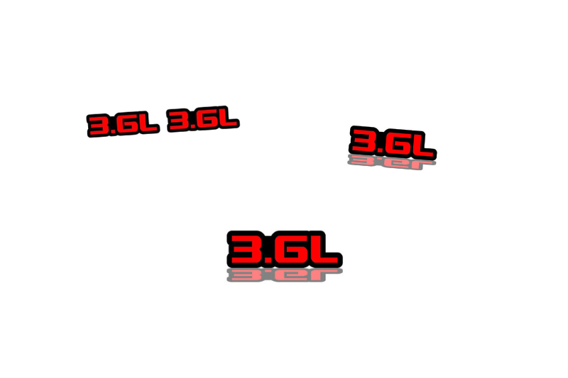 Dodge Emblem & Badges set with 3.6L logo Dodge emblems decoinfabric
