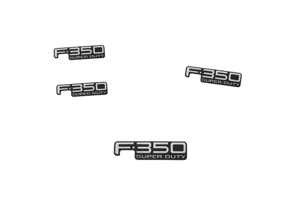 Ford F350 Emblem & Badges set with F350 Super Duty logo (Type 2)