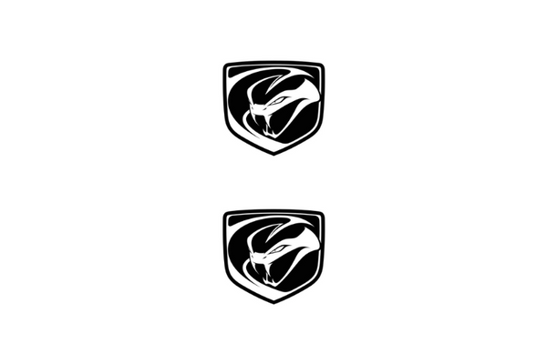 Dodge Viper Emblem & Badge Set - Grille and Tailgate Striking Snake logo