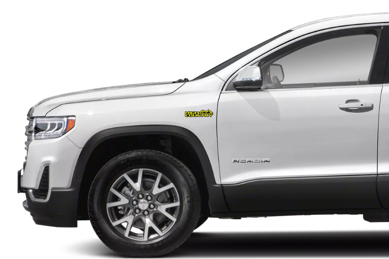 GMC Emblem & Badges set with High Country logo GMC emblems decoinfabric