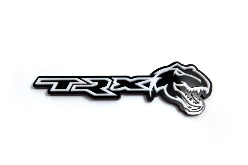 Dodge tailgate trunk rear emblem with TRX + Tirex logo (Type 2)