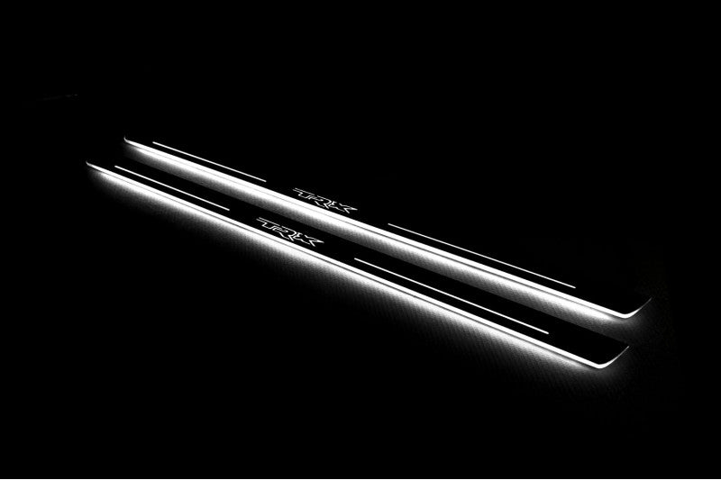 Dodge RAM V 2019+ Door Sill Led Plate With TRX Logo Dodge Led Door Sills opdesign