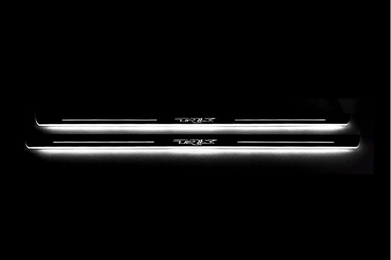 Dodge RAM V 2019+ Door Sill Led Plate With TRX Logo Dodge Led Door Sills opdesign