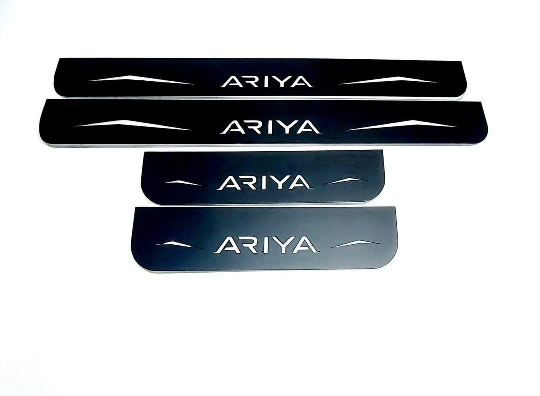 Nissan Ariya 2022+ LED Door Sills With Ariya Logo Nissan Led Door Sills opdesign