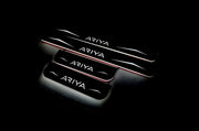 Nissan Ariya 2022+ LED Door Sills With Ariya Logo Nissan Led Door Sills opdesign