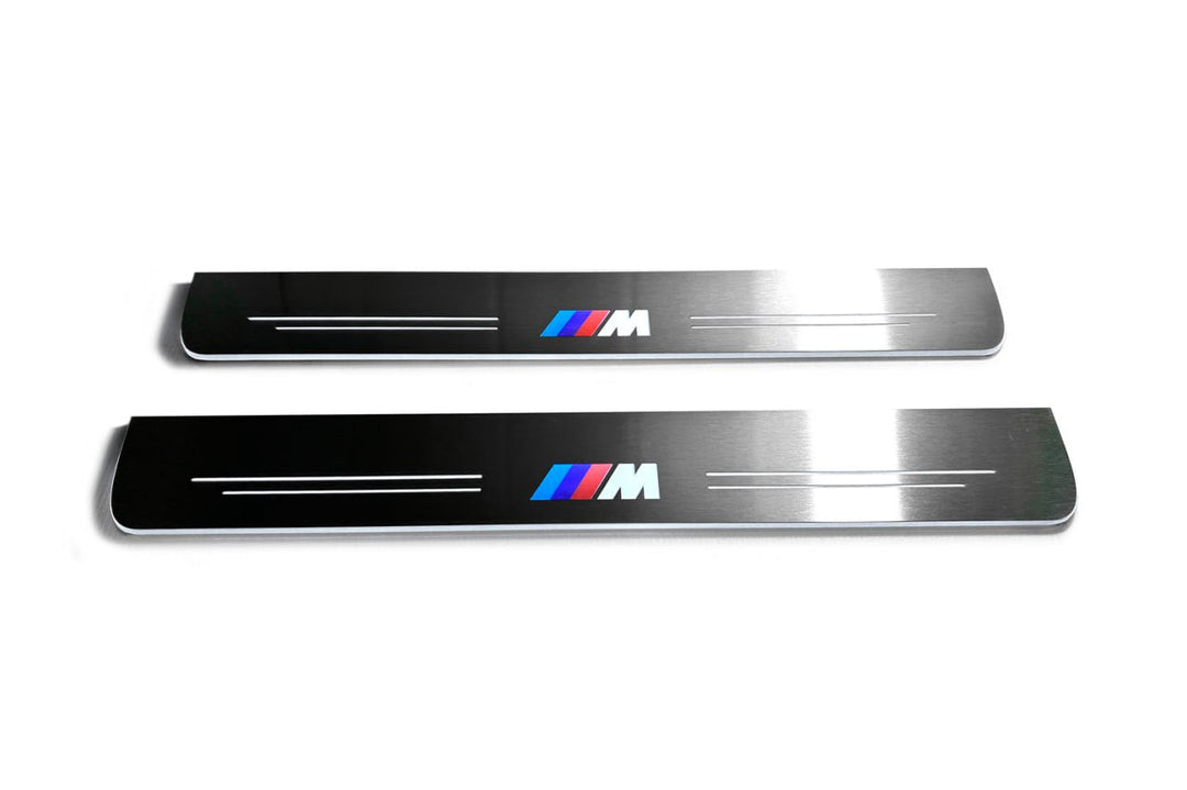 BMW 5 G60 2023+ Led Door Sill Pro with M logo BMW Led Door Sills opdesign