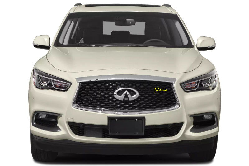 Infiniti Emblem & Badge Set - Grille and Tailgate Nismo logo (Type 2) Infiniti emblems decoinfabric YELLOW