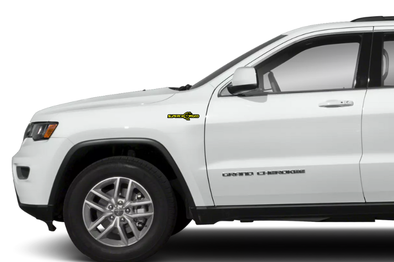 Jeep Emblem & Badges set with Supercharged + Hellcat logo Jeep emblems decoinfabric