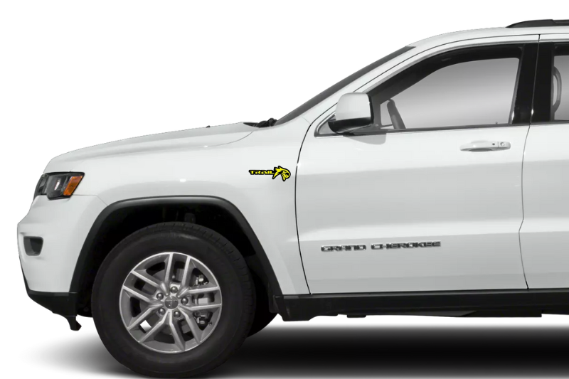 Jeep Emblem & Badges set with Trail + Hawk logo Jeep emblems decoinfabric